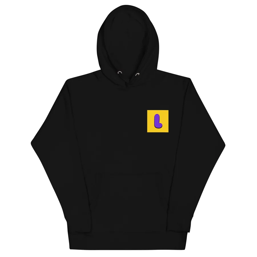 Black Laius Entertainment hoodie merch mockup
